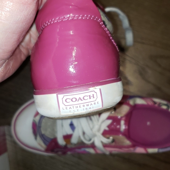 Coach Poppy Barrett Scribble Sign C Sneakers 7.5 - Picture 9 of 9